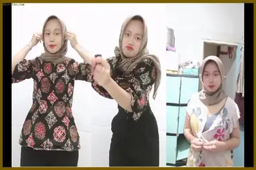 Nisya Cewek Jilbab Viral Gen Z Mode Batik Dan Daster
